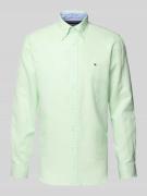 Tommy Hilfiger Regular Fit Freizeithemd aus Baumwoll-Leinen-Mix in Hel...