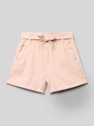 Guess Bermudas mit Bindegürtel und Label-Detail in Hellrosa, Größe 140