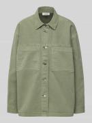 s.Oliver RED LABEL Relaxed Fit Jeansjacke mit Brusttaschen in Khaki, G...