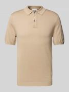 Roy Robson Poloshirt mit kurzer Knopfleiste in Beige, Größe XXL