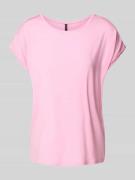 Vero Moda Loose Fit T-Shirt aus Lyocell-Mix Modell 'AVA' in Hellrosa, ...