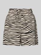 Vero Moda Loose Fit Shorts aus Viskose-Leinen-Mix Modell 'MYMILO' in B...