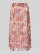 More & More Midirock im semitransparenten Design in Altrosa, Größe 42