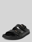 BOSS Sandalette aus Leder Modell 'Freyah' in BLACK, Größe 39