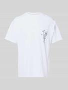 BLKVIS T-Shirt mit Motiv- und Label-Print Modell 'VASO' in Weiss, Größ...