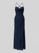 Laona Abendkleid mit Herz-Ausschnitt in Dunkelblau, Größe 42