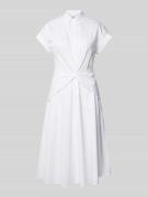 Lauren Ralph Lauren Hemdblusenkleid mit Knotendetail Modell 'CIAN' in ...