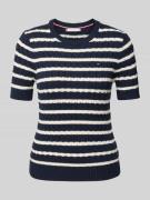 Tommy Hilfiger Regular Fit Strickpullover aus reiner Baumwolle in Mari...