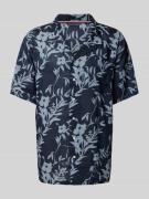 Tommy Hilfiger Bowling-Hemd aus Modal-Viskose-Mix in Dunkelblau, Größe...