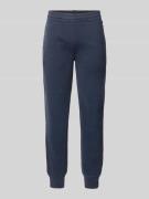Superdry Sweatpants mit Label-Stitching in Dunkelblau, Größe L