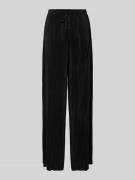 s.Oliver RED LABEL Weite Hose mit Plissee in BLACK, Größe 34