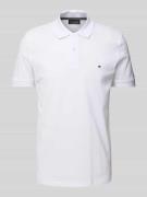 Christian Berg Men Poloshirt mit Logo-Stitching in Weiss, Größe 3XL