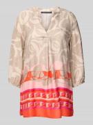 Betty Barclay Regular Fit Bluse mit Tunikakragen in Taupe, Größe 38