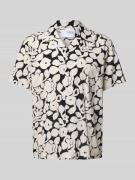 SELECTED HOMME Freizeithemd mit Knopfleiste in Black, Größe M