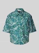 Christian Berg Woman Hemdbluse mit Knopfleiste in Dunkelgruen, Größe 4...