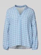 ZABAIONE Relaxed Fit Bluse mit Tunikakragen Modell 'Mi44mii' in Ocean,...