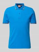 Sundek Poloshirt mit kurzer Knopfleiste Modell 'Brice' in Blau, Größe ...