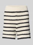 EDITED Bermudas mit elastischem Bund Modell 'Heinke' in Offwhite, Größ...