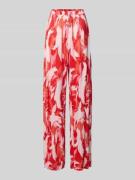s.Oliver RED LABEL Weite Hose mit Plissee in Rot, Größe 36
