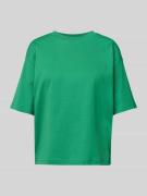 Jake*s Casual Oversized T-Shirt mit geripptem Rundhalsausschnitt in Gr...