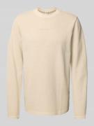 G-Star Raw Sweatshirt mit Label-Print in Beige, Größe L