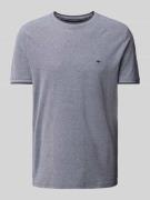 Fynch-Hatton T-Shirt mit Label-Stitching in Marine, Größe XXL