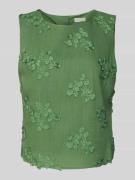 Apricot Regular Fit Blusentop mit Leinen-Anteil in Gruen, Größe XXL