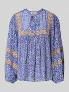 LOLLYS LAUNDRY Relaxed Fit Bluse aus Viskose mit Schnürung Modell 'Tee...