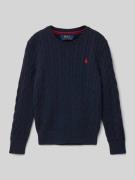 Polo Ralph Lauren Teens Strickpullover mit Zopfmuster in Marine, Größe...