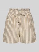 Scotch & Soda Relaxed Fit Shorts mit Smok-Details in Sand, Größe S