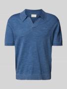 Gant Regular Fit Poloshirt mit Label-Stitching in Royal, Größe 5XL