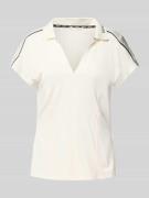 LIU JO SPORT Regular Fit Poloshirt mit Label-Schriftzug in Offwhite, G...