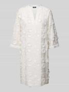 JOOP! Knielanges Kleid mit Taillengürtel Modell 'Delina' in Offwhite, ...