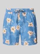 Quiksilver Badehose mit elastischem Bund in Bleu, Größe L