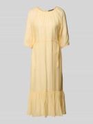 Christian Berg Woman Selection Midikleid im Stufen-Look in Hellgelb, G...