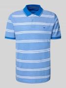 Fynch-Hatton Regular Fit Poloshirt mit Logo-Stitching in Royal, Größe ...