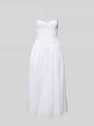 Bardot Abendkleid mit Spaghettiträgern Modell 'ESTIE' in Weiss, Größe ...