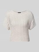 monari Strickshirt mit Rundhalsausschnitt in Sand, Größe 40