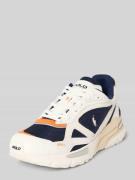 Polo Sport Ledersneaker mit Kontrastbesatz Modell 'TRACKSTR' in Weiss,...