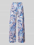 SEDUCTIVE Hose im Allover-Look Modell 'KIMERLEY' in Blau, Größe 46