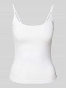 WEEKDAY Trägertop mit Spaghettiträger Modell 'Ivy' in Weiss, Größe XS