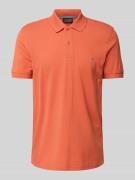 Christian Berg Men Poloshirt mit Label-Stitching in Kupfer, Größe 3XL