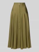 Max Mara Studio Maxirock im Stufen-Look Modell 'OXIRIA' in Khaki, Größ...