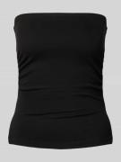 Review Bandeau-Top mit Raffungen in Black, Größe S