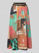 Milano Italy Midirock mit elastischem Bund in Black, Größe 44