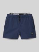 Jack & Jones Badehose mit elastischem Logo-Bund Modell 'MAUI' in Marin...