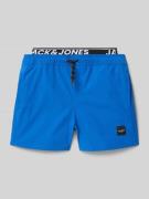 Jack & Jones Badehose mit elastischem Logo-Bund Modell 'MAUI' in Royal...