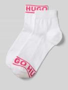 HUGO Socken mit Label-Print im 2er-Pack in Pink, Größe 35-38