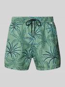 PAUL SMITH Badehose mit Label-Detail Modell 'PALMS' in Gruen, Größe L