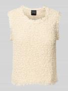 Marc Cain Tanktop mit Strick-Optik in Sand, Größe 34